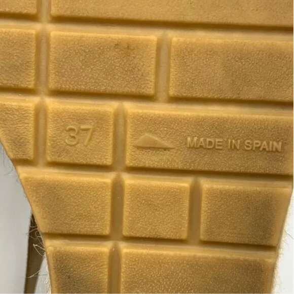 Vidorreta Suede Espadrille with Elasticated Panels Size 37 Tan - Picture 9 of 9